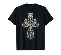San Miguel Cruz Serpiente Trituradora Cristiano Camiseta