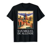 San Miguel de Allende México Vintage Travel City Design Camiseta