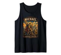 San Miguel Defensor del Cielo Guerrero Ángel Icono Arte Camiseta sin Mangas