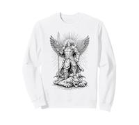 San Miguel Derrotando al Diablo Arcángel Católico Guerrero Sudadera
