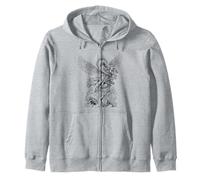San Miguel Derrotando al Diablo Vintage Arcángel Guerrero Sudadera con Capucha