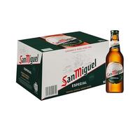 San Miguel Especial Lager, Pack 24 Botellas de 25cl, Cerveza Premium Española, Calidad Tradicional y Sabor Refrescante, 5.4% Volumen de Alcohol