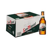 San Miguel Especial, Cerveza Lager Premium, Pack 24 Botellines x 25cl