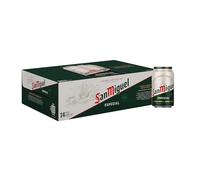 San Miguel Especial Lager, Pack 24 Latas x 33cl, Cerveza Premium Española, Calidad Tradicional y Sabor Refrescante, 5.4% Volumen de Alcohol