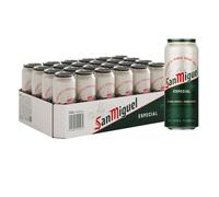 San Miguel Especial, Cerveza Lager Premium, Pack 24 Latas x 50cl