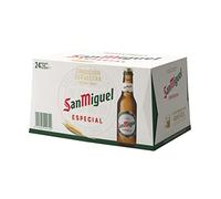 San Miguel Especial Lager, Pack 24 Botellas x 25cl, Cerveza Premium Española, Calidad Tradicional y Sabor Refrescante, 5.4% Volumen de Alcohol