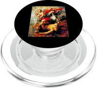 San Miguel expulsando a Lucifer y los ángeles caídos PopSockets PopGrip para MagSafe