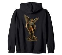 San Miguel Michael el Arcángel derrotando a Satanás - Sudadera con Capucha