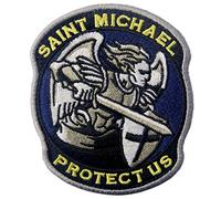 San Miguel nos protégé Táctico Militar moderno Broche Bordado de Gancho y Parche de Gancho y bucle de cierre