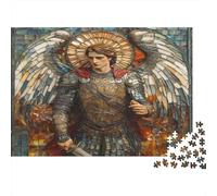 San Miguel Puzzle De 1000 Piezas para Adultos Arcángel Rompecabezas De Piso Juego De Rompecabezas Y Juego Familiar Regalos para Amigos Puzzle Fantasy Multicolor 1000pcs (75x50cm)