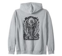 San Miguel Quis Ut Deus Arcángel Protector Sudadera con Capucha