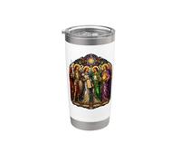 San Miguel Rafael Gabriel Uriel Arcángel Arte Vaso térmico de acero inoxidable de doble pared