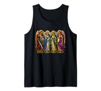 San Miguel Rafael Gabriel Uriel Arcángel Icono Arte Fe Camiseta sin Mangas