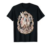 San Miguel Rococó Ángel Sagrado Icono Arte Fe Camiseta