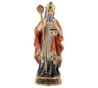 San Nicola Bari Pastorale Statua Resina 12 cm