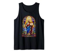 San Pablo Apóstol Catedral gótica Mosaico Sagrado Icono Arte Camiseta sin Mangas
