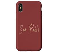 San Pablo California Vintage diseño elegante Carcasa para iPhone X/XS