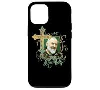 San Padre Pío Cruz de oración Católicos Santos Santos Vintage Carcasa para iPhone 12/12 Pro
