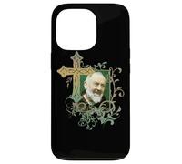 San Padre Pío Cruz de oración Católicos Santos Santos Vintage Carcasa para iPhone 13 Pro
