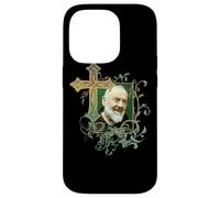 San Padre Pío Cruz de oración Católicos Santos Santos Vintage Carcasa para iPhone 14 Pro