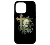 San Padre Pío Cruz de oración Católicos Santos Santos Vintage Carcasa para iPhone 14 Pro MAX