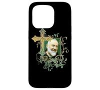 San Padre Pío Cruz de oración Católicos Santos Santos Vintage Carcasa para iPhone 15 Pro