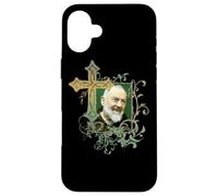 San Padre Pío Cruz de oración Católicos Santos Santos Vintage Carcasa para iPhone 16 Plus