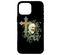 San Padre Pío Cruz de oración Católicos Santos Santos Vintage Carcasa para iPhone 16 Pro MAX