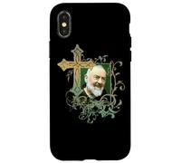 San Padre Pío Cruz de oración Católicos Santos Santos Vintage Carcasa para iPhone X/XS