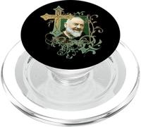 San Padre Pío Cruz de oración Católicos Santos Santos Vintage PopSockets PopGrip para MagSafe