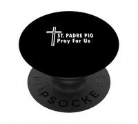 San Padre Pío Ore por Nosotros Oración Católica de San Patronazgo PopSockets PopGrip Adhesivo