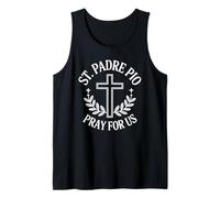San Padre Pío ruega por Nosotros Santo católico Camiseta sin Mangas