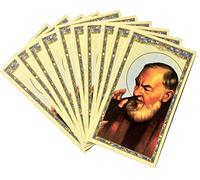 San Padre Pio - Tarjeta de oración Santa a Padre Pio (10 unidades)