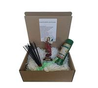 San Pancracio con Vela Incienso y oración en Caja de Regalo (Figura de 15 cm)