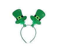 San Patricio Día Irish Shamrock Wiggly Mini Top Hat Headband