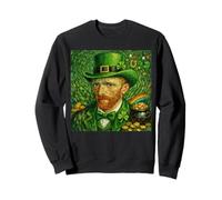 San Patricio Día Van Gogh Autorretrato Arte Fino Pintura Sudadera