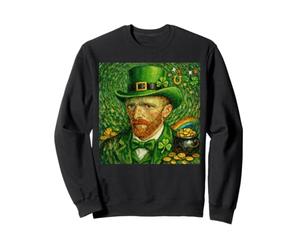San Patricio Día Van Gogh Autorretrato Arte Fino Pintura Sudadera