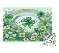 San Patricio DíaArte_1 Puzzle 1000 Piezas para Adultos Entrenamiento De Concentración Mejora De La Concentración Más Vendido Decoración del Hogar Cartón Grueso 52x38cm/1000pcs