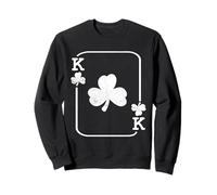 San Patricio King of Shamrocks Poker Juego de Cartas irlandés Sudadera