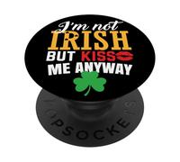 San Patricio No Soy irlandés, Pero bésame de Todos Modos PopSockets PopGrip Adhesivo