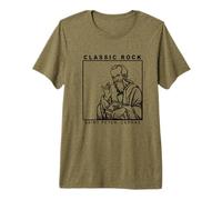 San Pedro Rock Clásico Vibra Católica Petros sobre Esta Roca Camiseta Premium