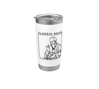 San Pedro Rock Clásico Vibra Católica Petros Sobre esta Roca Vaso térmico de acero inoxidable de doble pared