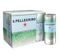 San Pellegrino Agua Mineral con Gas, Lata de 33cl, Pack de 24 Unidades