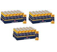 San Pellegrino | Limonada naranja | Aranciata | Alto porcentaje de fruta 20% naranja recién exprimida, notas de sabor ligeramente ácido, ideal para viajar, 72 unidades (72 x 0,33 l) latas desechables