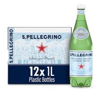 San Pellegrino Sparkling Natural Mineral Water, 33.8-ounce plastic bottles (Pack of 12)