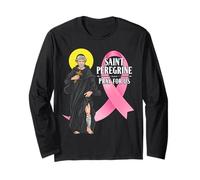 San Peregrino Patrón de Cáncer Cinta Santo Católico Manga Larga