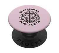 San Peregrino ruega por nosotras Mujeres católicas PopSockets PopGrip Adhesivo