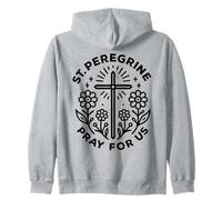San Peregrino ruega por nosotras Mujeres católicas Sudadera con Capucha