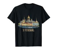 San Petersburgo Rusia Viaje Souvenir City Monumento Regalo Camiseta