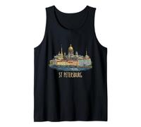San Petersburgo Rusia Viaje Souvenir City Monumento Regalo Camiseta sin Mangas
